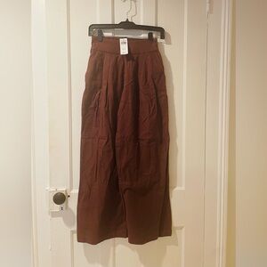Abercrombie & Fitch Brown Wide-Leg Pants